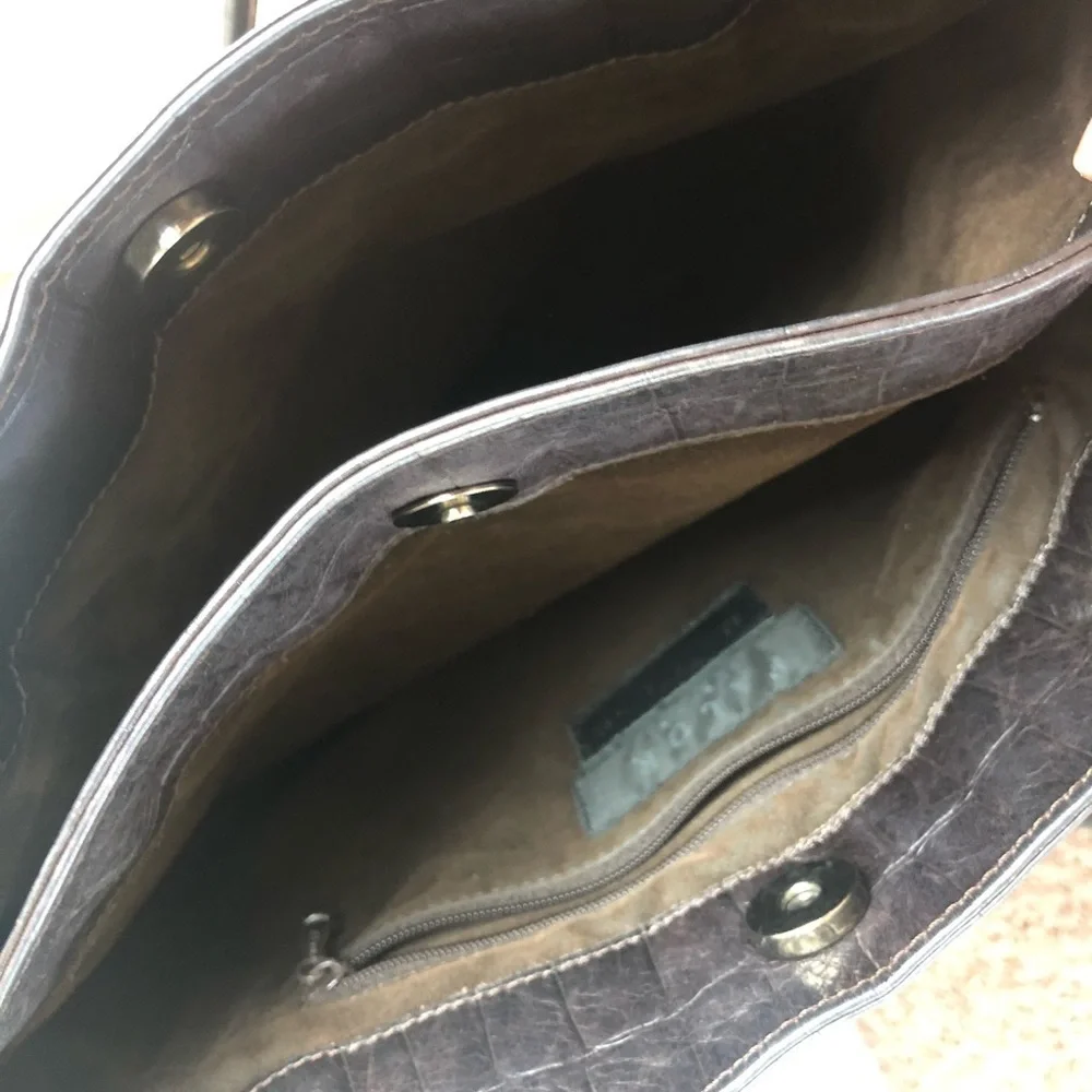 Vintage Genuine Leather Falor Tote